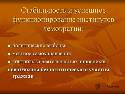 Prezentare pe tema căruia și de ce aveți nevoie de o conferință internațională privind educația civilă -