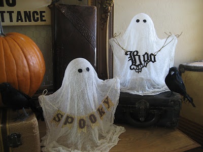 Gauze pe fantome de Halloween