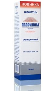 Psorilom - instrucțiuni pentru utilizarea șamponului salicilic