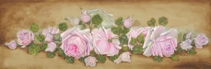 Trandafiri trandafiri pentru un atelier sheba-chic, creativ al unui port de trâmbiță