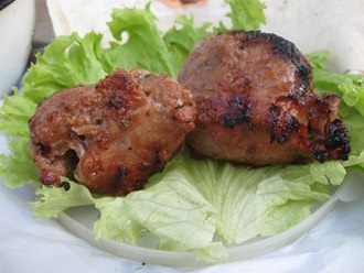 Shish kebab sertésből délen