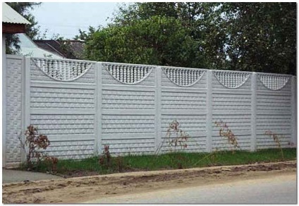 Gard modern pentru o casă de țară și împrejmuire