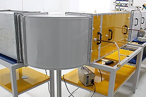 Bancă de încercare pentru filtre de purificare a aerului - laborator academbaba analitice