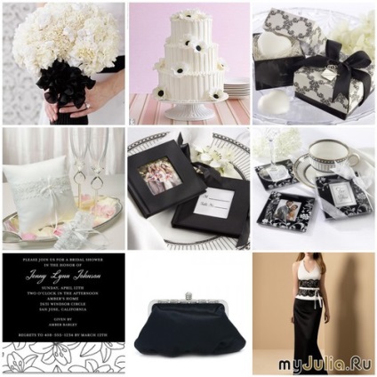 Nunta in negru (foto) jurnal de grup - accesorii de nunta - elegante, elegante si rafinate