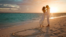 Esküvői szertartás a kuramathi szigeten, Maldív-szigetek, nászút