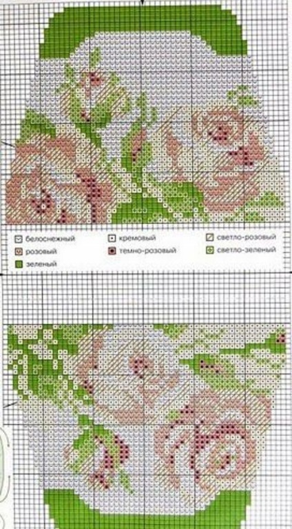 Diagrame pentru geanta de mână brodată cu o cruce