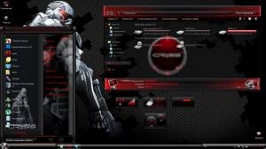 Theme crysis 3 - téma a stílus stílusában a krayzis a Windows 7