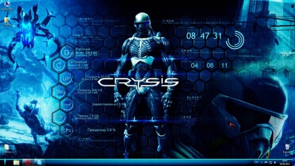 Tema crysis 3 - temă în stilul jocului krayzis pentru Windows 7