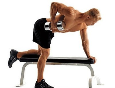Întărirea musculaturii spate cu exerciții cu gantere