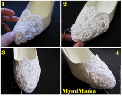 Noi tricot pantofi elegante pentru nunta - târg de maeștri - manual, manual