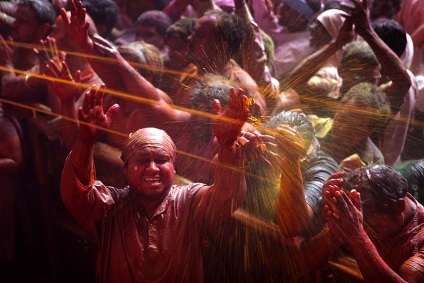 Holi - vacanță colorată în India, scară foto - revista online cu fotografii