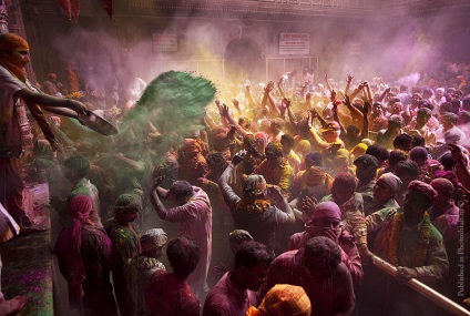 Holi - vacanță colorată în India, scară foto - revista online cu fotografii