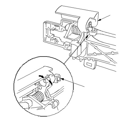 Înlocuirea mânerului exterior al ușii din față - întreținerea și reparația acordului Honda manual