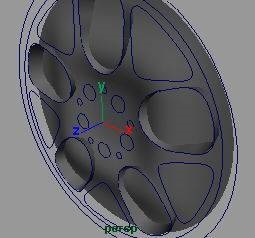 Lecții 3D-2d - modelarea unei părți a discului auto 1
