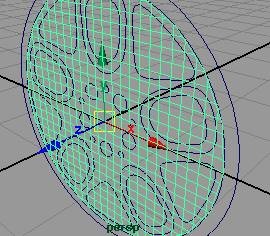 Lecții 3D-2d - modelarea unei părți a discului auto 1