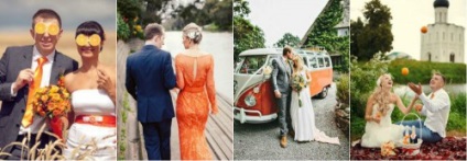Orange poza de nunta, design, tinute