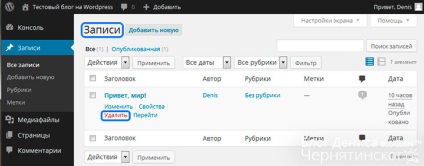 Setările de bază ale blogului pe wordpress