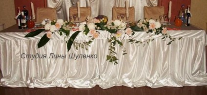 Decorarea floristică a unei mese festive sau de nuntă în Crimeea