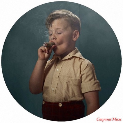 Photosession - copii fumatori - tara mama