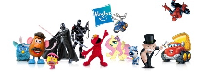 Lumea jucăriilor din hasbro, un banderom