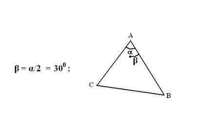 Cum se construiește un bisector al unui triunghi