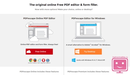 Modul de editare a prezentării pdf a programelor și serviciilor pentru editarea serviciilor PDP