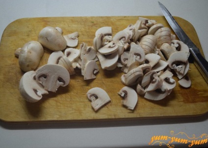 Burgonya palacsinta gombával recept egy fotó