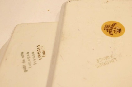 Marcarea porțelanului Limoges pe literele a și g - târg de maeștri - manual, manual