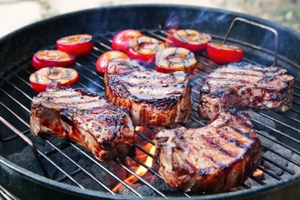 Retetele mele de carne de porc cu gratar de porc cu rosii la gratar, reteta cu o fotografie