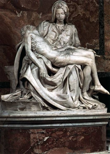Michelangelo Buanarroti szobra leírása 