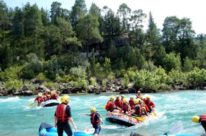 Rafting pe râu kopryuchay, călătorie, drumeții, drumeții
