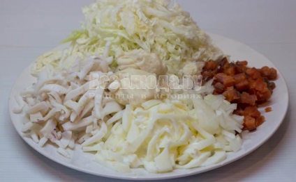 Salata cu somon și somon, rețetă cu fotografii pas cu pas, toate felurile de mâncare