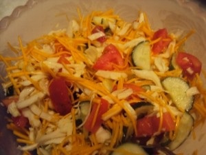 Salate cu dovleac și alte legume