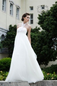 Chic rochie de mireasa 2012 celine (seleniu), romantism pentru salonul de nunta
