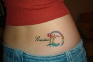 Tattoo gemeni fotografie - constelație în tatuaje de sex masculin și feminin, maestru master tatuaj