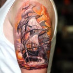 Tatuajul navei, diferite stiluri și fotografii cu schițe