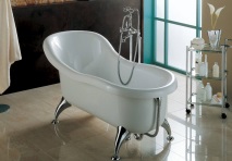 Седящи вани за малки бани размери, фото материали