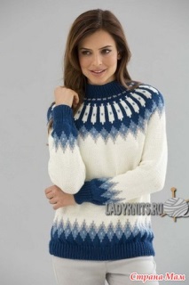 Пуловер със скандинавски шарки - Държава на майките