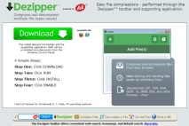 Dezipper Toolbar лентата