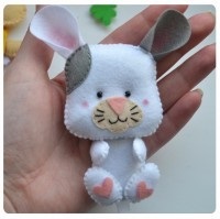 4 Fedora animal din același model (cuplul adeziv Crystal) 4 fiara Fedora pe același tipar