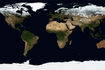 Ceea ce poate fi văzut pe pământ din spațiul cosmic - topomaniya (milioane de kilometri pătrați) Ceea ce poate fi văzut pe pământ din spațiul cosmic - topomaniya