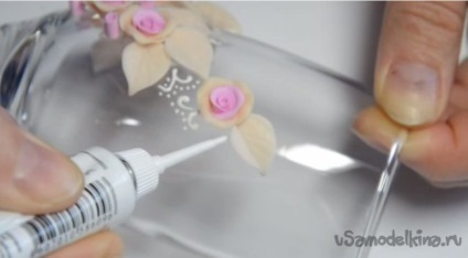 pahare din polimer argilă (sticlă decora polimer argilă) Decoreaza ochelari lut polimer
