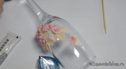 Decoreaza pahare argilă polimerică (argilă) Decoreaza ochelari lut polimer