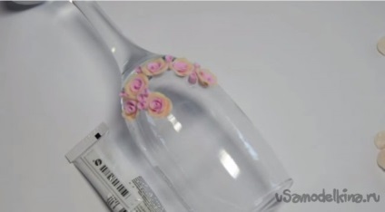 pahare din polimer argilă (sticlă decora polimer argilă) Decoreaza ochelari lut polimer