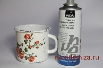 Decoupage pe metal (site-ul needlewomen) Decoupage pe metal