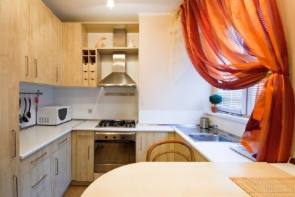 Design-o bucătărie mică într-o mică bucătărie LEP - 20 fotografii ( „brezhnevki“ o mică bucătărie) Proiectarea o bucătărie mică într-o mică bucătărie LEP - 20 fotografii
