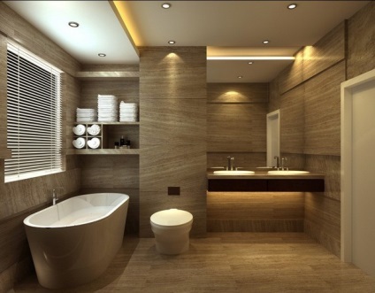 Designul camerei de toaletă cu exemple (proiectare) Designul camerei de toaletă în exemple