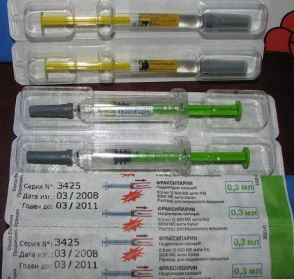 instrucțiuni de utilizare Fraxiparine, reale (Fraxiparine) manualul de instrucțiuni Fraxiparine, comentarii
