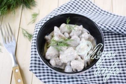 Carne de vită într-o reteta sos cremos cu fotografii (cremă) Carne de vită într-o reteta sos cremos cu fotografii