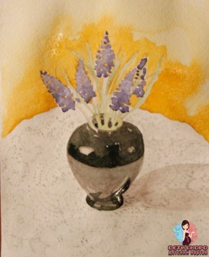 Cum de a desena un buchet de flori intr-o vaza (foarte atent) Cum de a desena un buchet de flori intr-o vaza